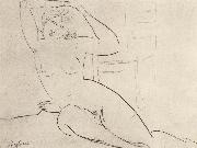 Amedeo Modigliani Seated Nude oil painting reproduction